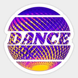 Colorful circular dance design Sticker